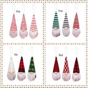 GNOME ORNAMENTS, Set of 3, NWT‎